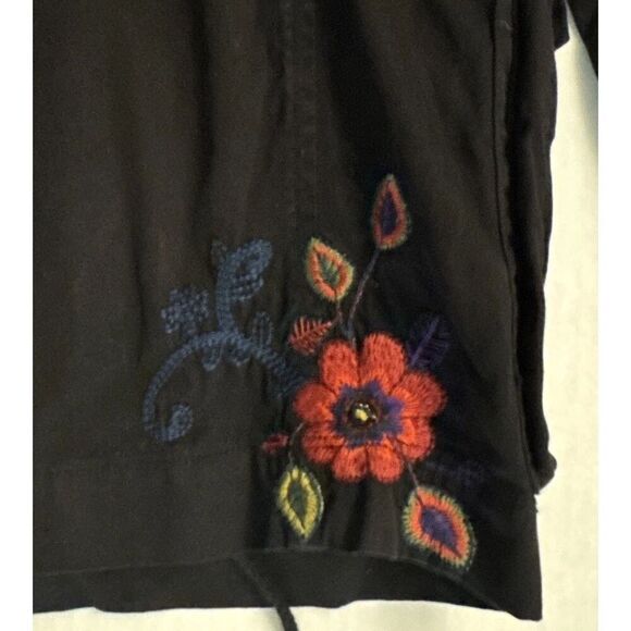 Johnny Was Los Angeles Sz Small Frankie Army Jacket NWT Floral Embroidered - Picture 10 of 16
